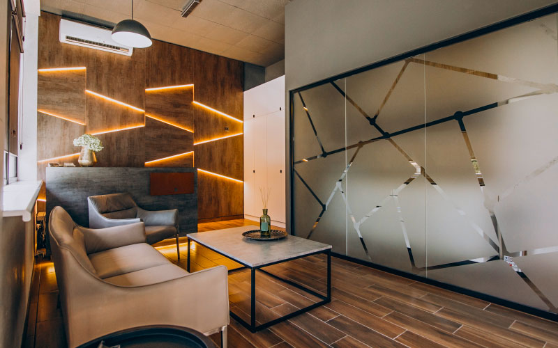 Flat Interior With Elements Decoration