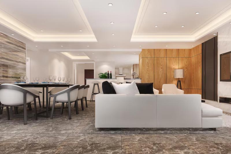 gypsum false ceiling work dubai