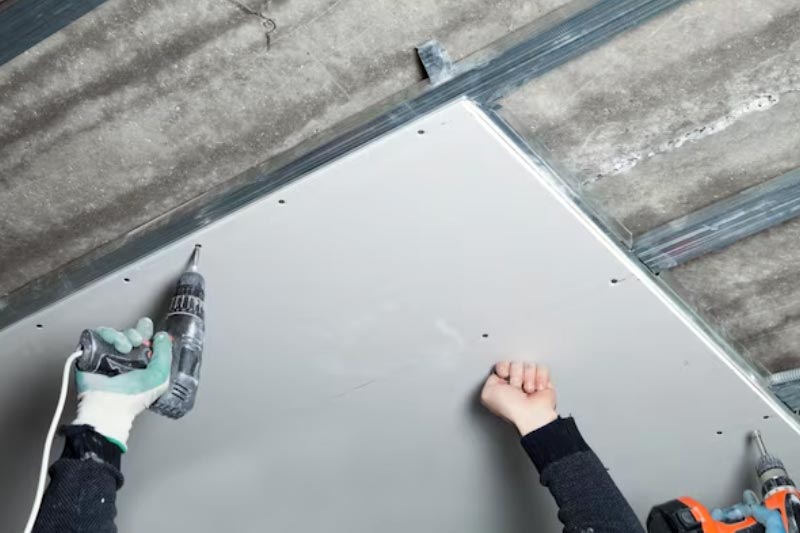 office gypsum false ceiling work dubai